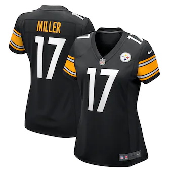 womens nike anthony miller black pittsburgh steelers game j